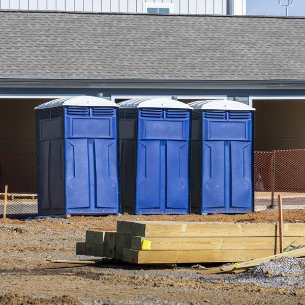 Heavy-duty construction site porta potty in Alma, Michigan